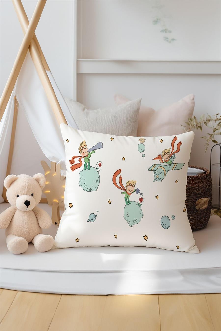 Küçük Prens Uçak Desenli Çocuk Ve Bebek Odası 3&