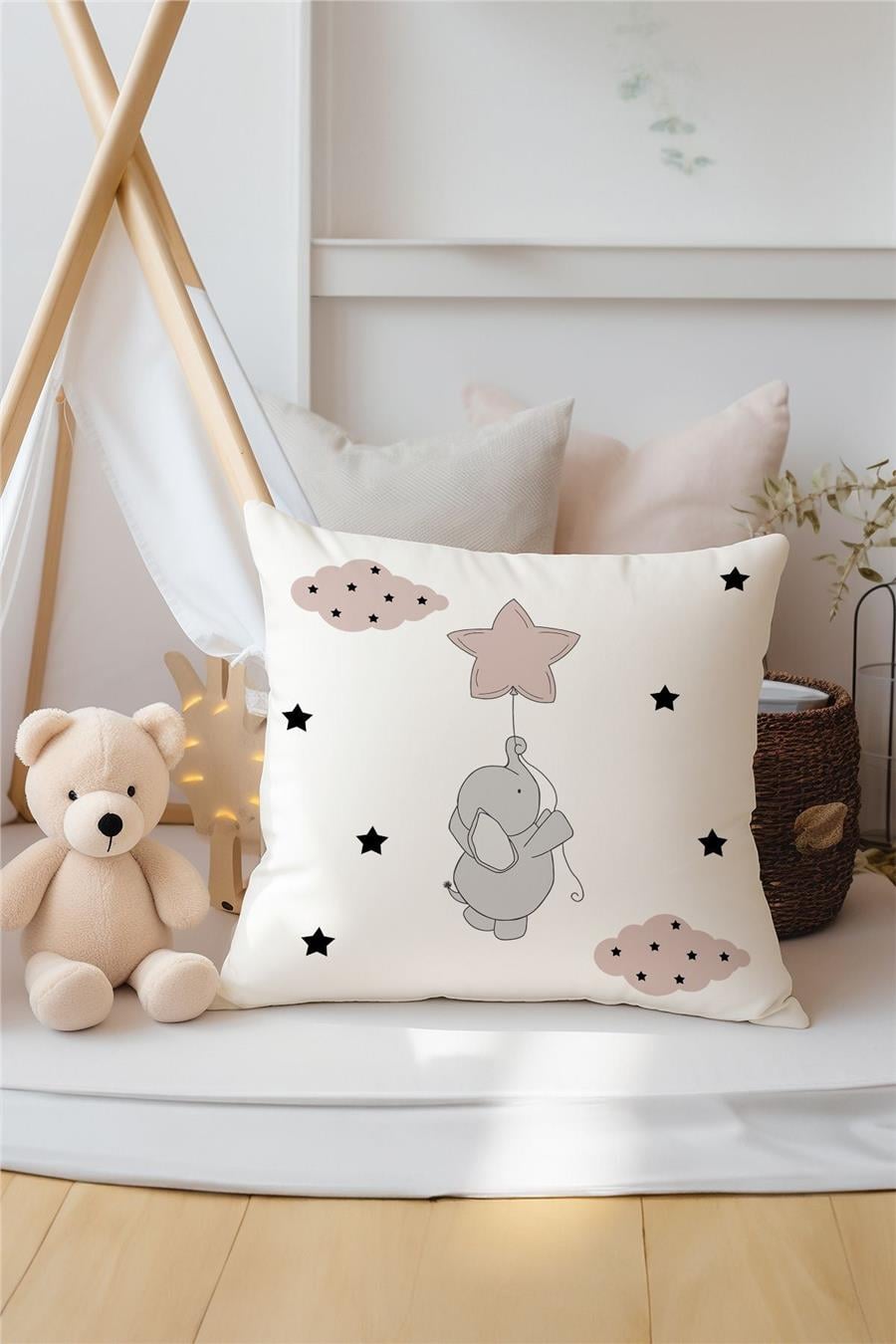 Gri Fil Çocuk Ve Bebek Odası 3&