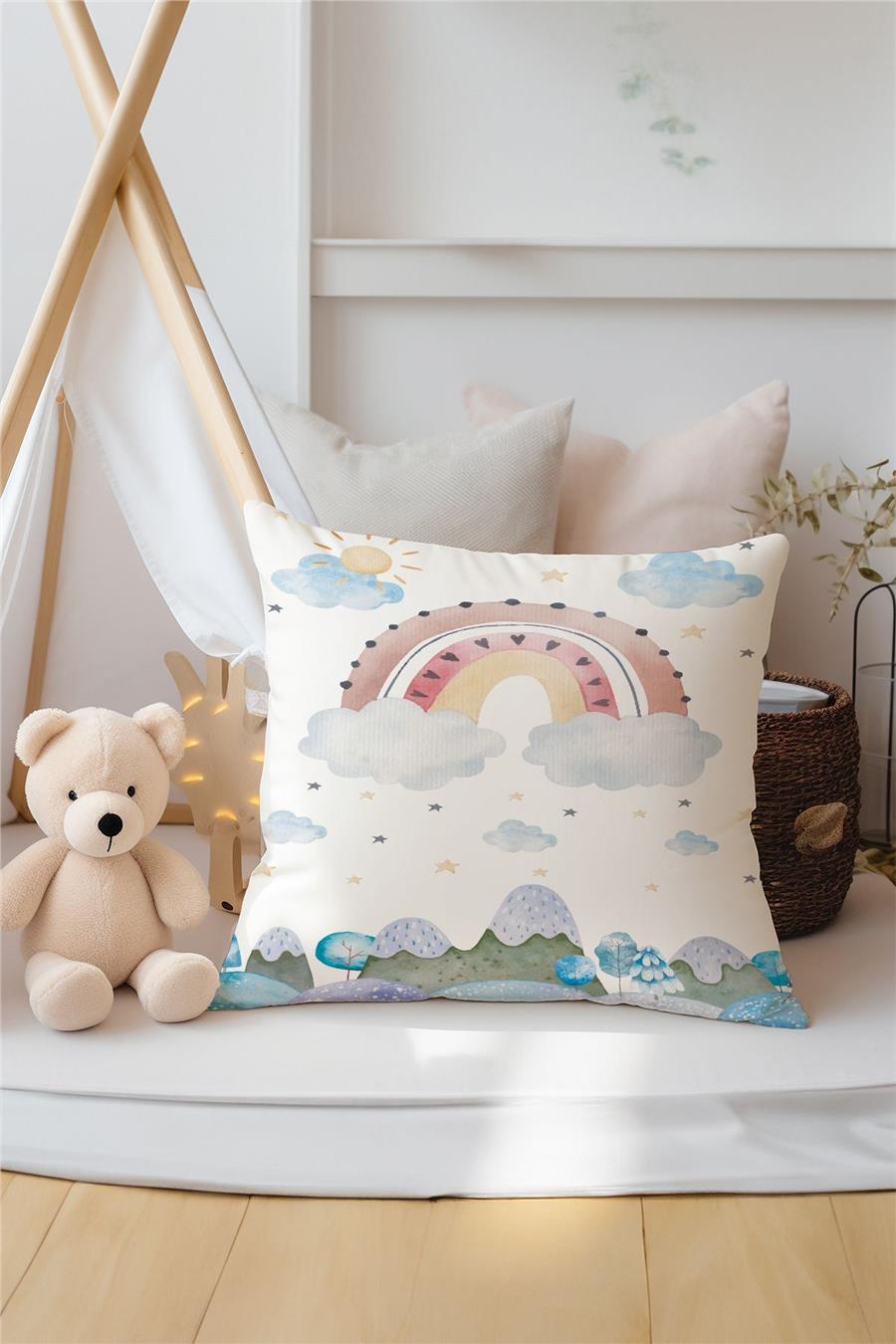 Gökkuşağı Desenli Çocuk Ve Bebek Odası 3&