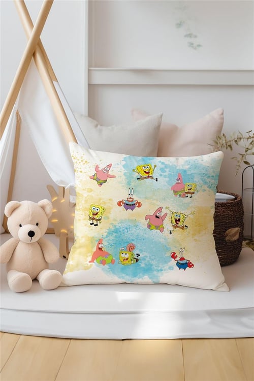 Süngerbob Desenli Spongebob Patrick Çocuk Odası 3&
