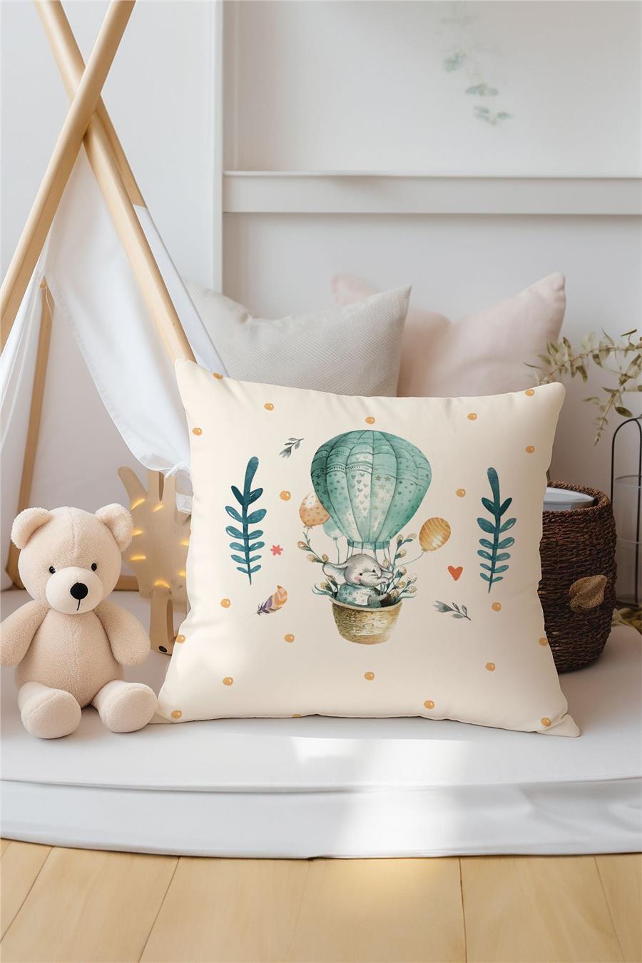 Uçan Balon Fil Desenli 3&