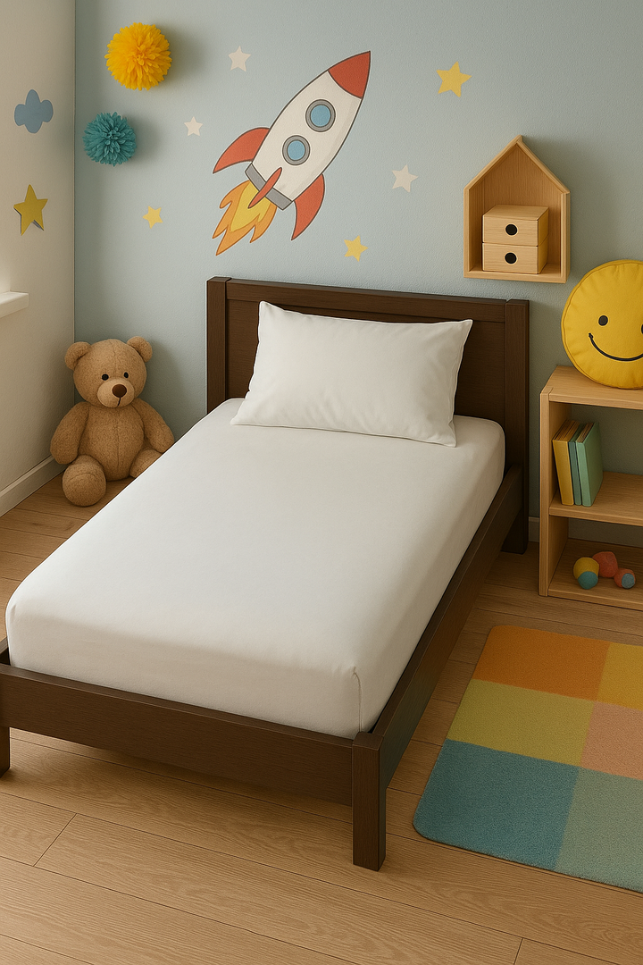 Talia Home Tek Kişilik Beyaz Lastikli Çarşaf 100x200cm Tlac-001